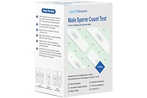 Made in Canada Male Fertility Home Test Kit - Check for Normal or Low Sperm Counts & Test to Confirm Vasectomy. (1 Test).