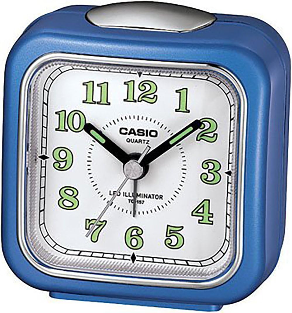 Casio Analog Table Clock, Blue TQ1572DF Amazon.ae