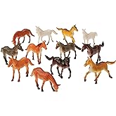 US Toy Mini Horses Action Figure (1 Dozen)