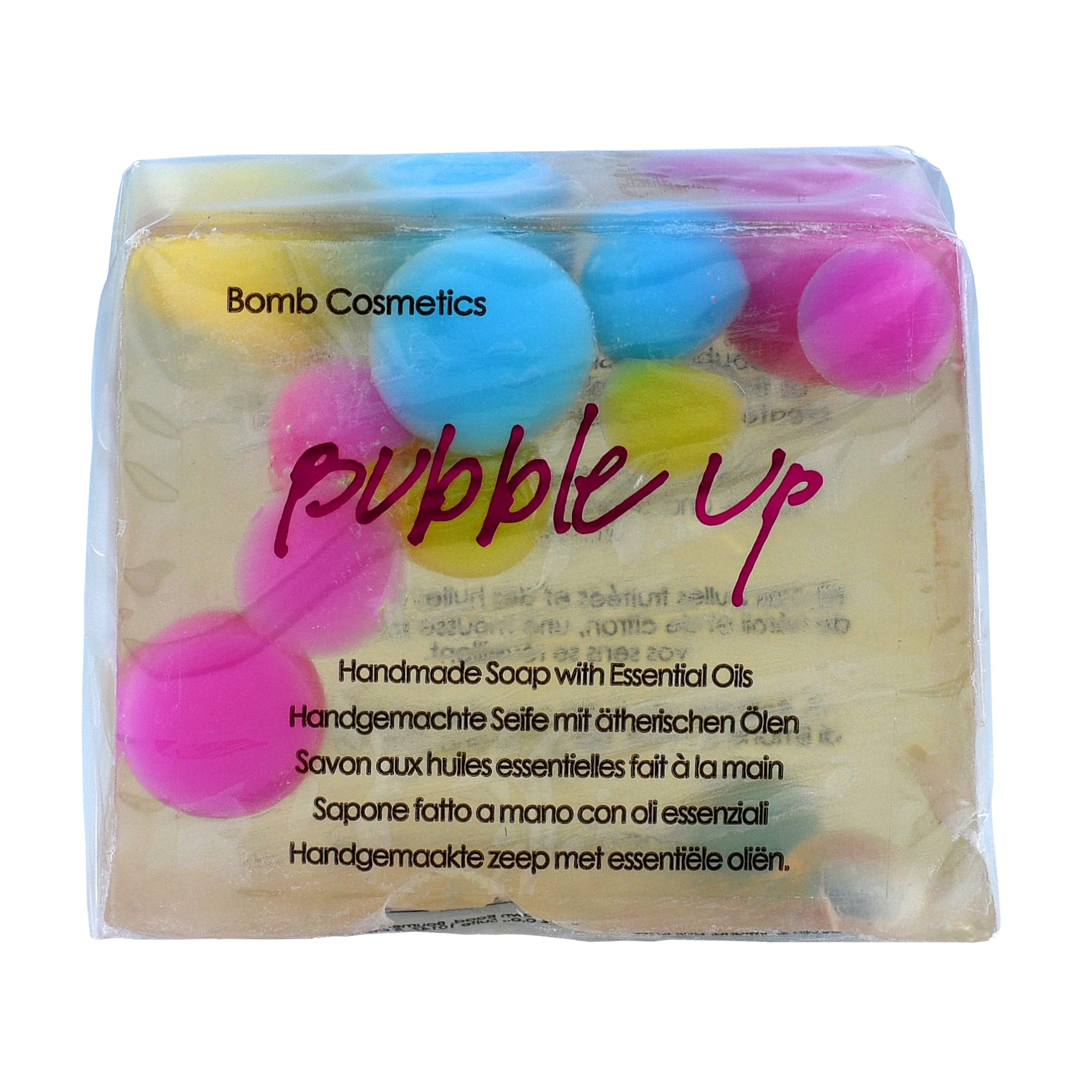 Bomb Cosmetics Bubble Up Vegan Friendly Soap Bar Slice, Passionfruit Scented, With Pure Essential Oils, Handmade and Cruelty Free, 100g