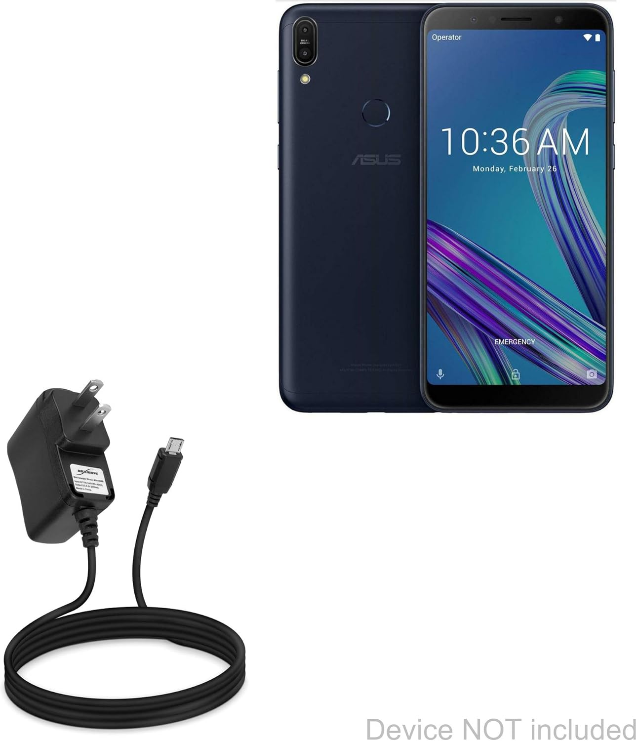 Amazon Com Boxwave Charger For Asus Zenfone Max Pro M1 Wall Charger Direct Wall Plug Charger For Asus Zenfone Max Pro M1 Electronics