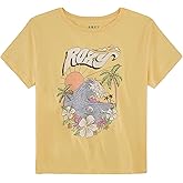 Roxy Girls Short Sleeve Oversized Fit Logo Tee, Crew Neck Graphic T-Shirt, Soft & Comfortable