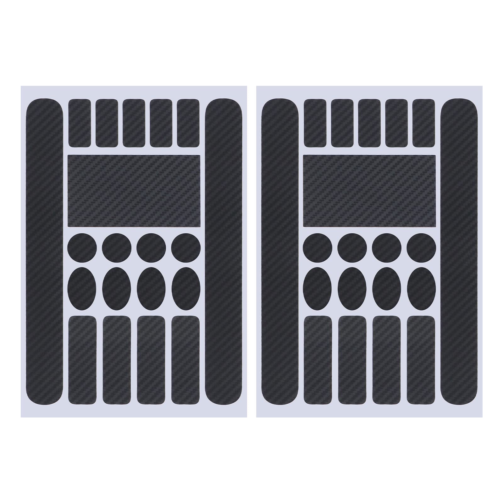ECSiNG 2PCS Bicycle Frame Protection Stickers Chainstay Chain Protection Sticker for BMX Mountain Bike Road Bike Carbon Fiber Black Cycling Accessories