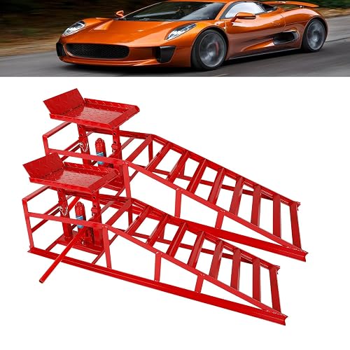 5T / 11000lbs Capacity Hydraulic Car Lift ramps for Vehicle Auto Truck ...