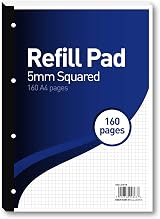 Summit A4 Refill Pad 5 mm Squared 160 Pages Pack of 5 70 gsm 4 Hole view 2