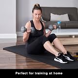 Athlyt Neoprene Dip Dumbbell Set 2 x 7kg Grey - Heavy-Duty Iron Core view 5