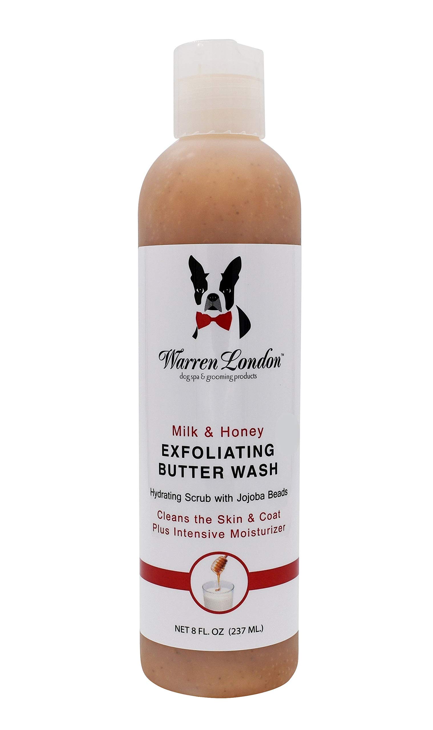Warren London Exfoliating Butter Pet Wash Milk and Honey, 236 ml