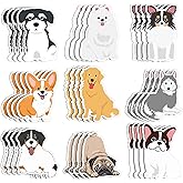 Hotop 36 Pcs Dogs Sticky Notes Dog Notepad Cute Office Supplies Theme Leave Message Note Paper Puppy Shaped Pads Memo for Classroom Home Supplies, 16 Sheets/ Pad, approx. 12x10 cm/ 4.7x4 inches
