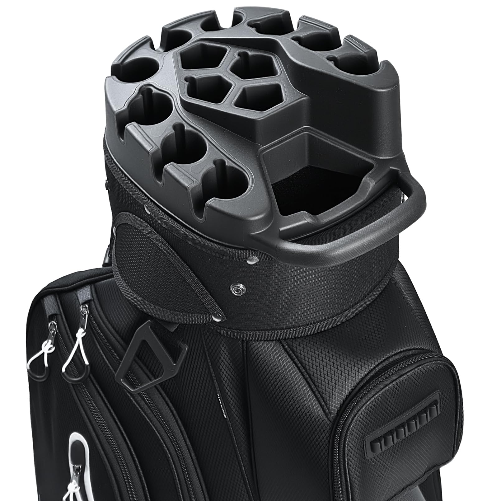 UNIHIMAL 14-Way Golf Cart Bag Pro with Full Length Divider Top, Golf Bag for Men with Handles and Rain Cover Image