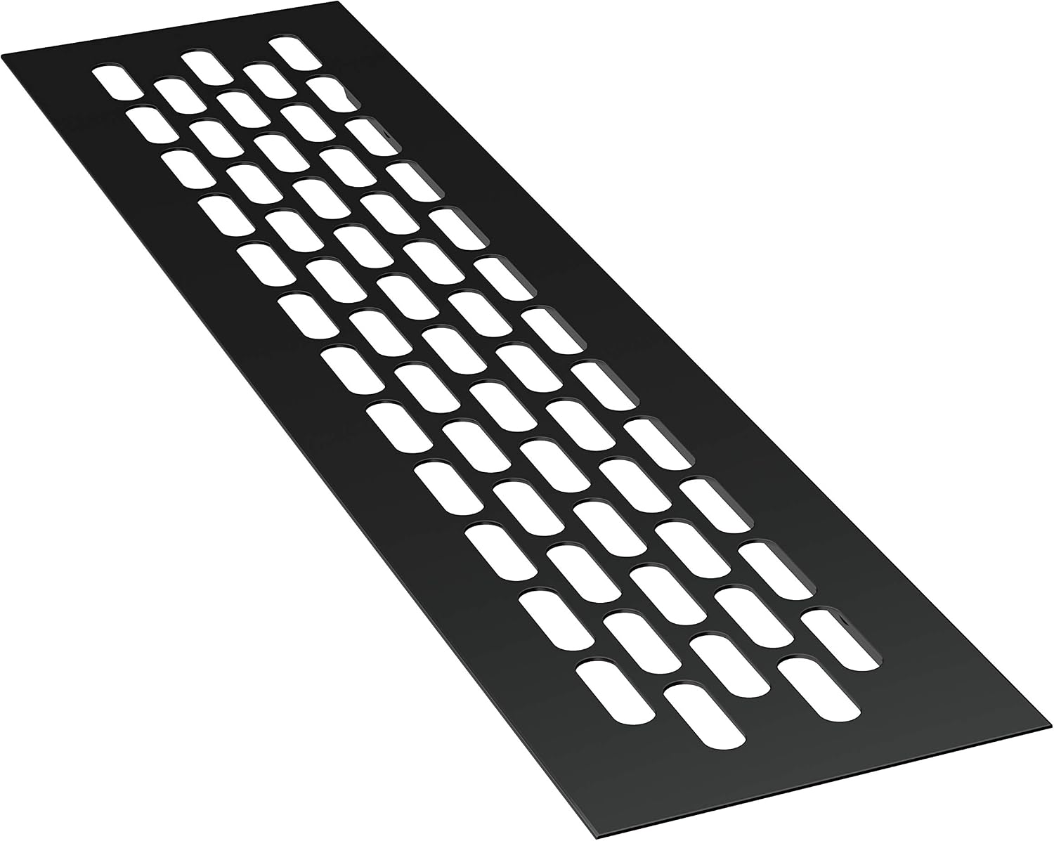 sossai® Aluminum - Air Ventilation Grille Cover - Alucratis (1 Piece), 24,5 x 6 cm - 1 Stück