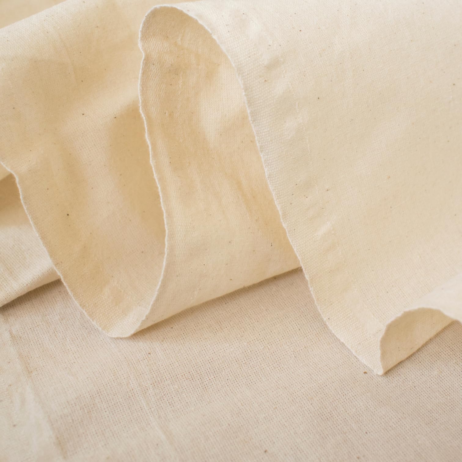 100% Natural Calico Cotton Unbleached Crafting Fabric - Medium Weight - 160CM Extra Wide - 5 Metre