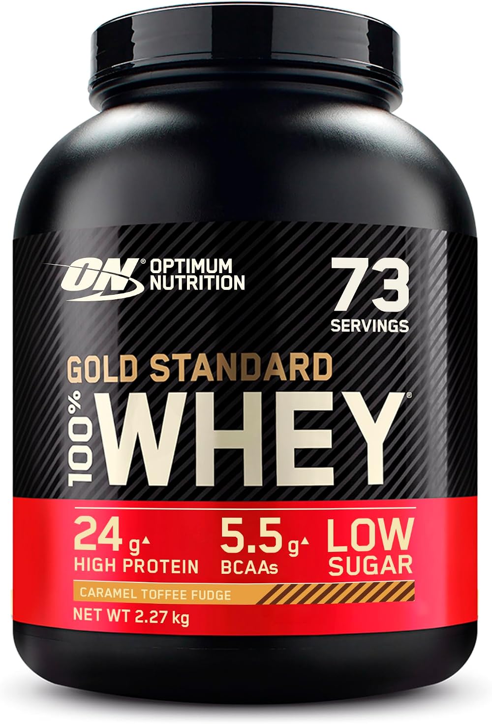Optimum Nutrition Gold Standard Whey Protein Powder Caramel Toffee Fudge 2.27kg