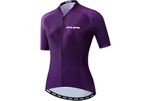 JPOJPO Bike Jersey Women, Racing Women's Cycling Shirt Tops S-3XL,4 Pockets