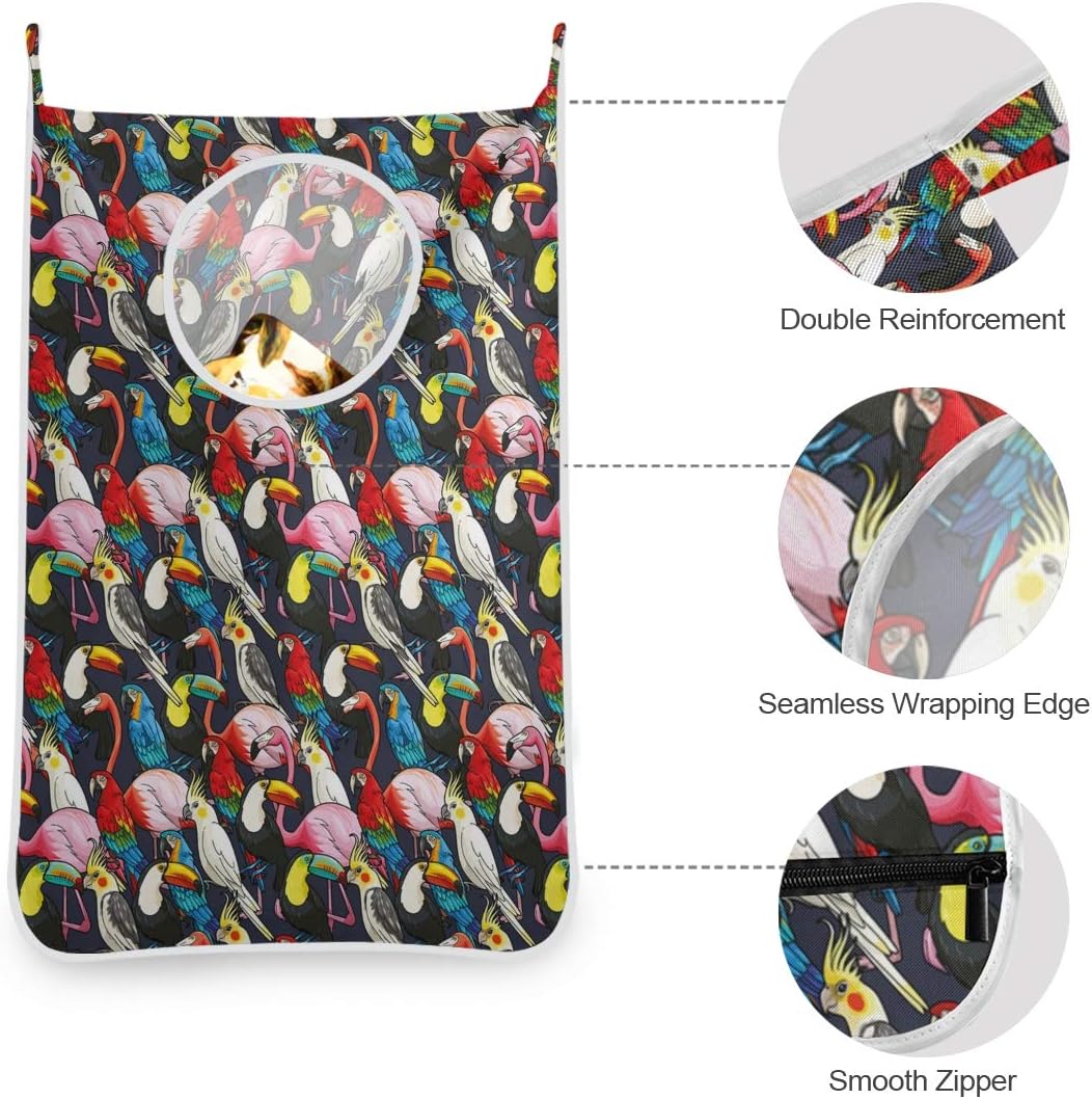 KIMDFACE Bolsa de Tela Oxford para Ropa Sucia Que se cuelga en Las