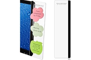 Zonon 2 Pieces Computer Monitor Notes Screen Monitor Memo Board Sticky Note Holder Message Board Computer Side Panel for Office Home Desktop Left and Right