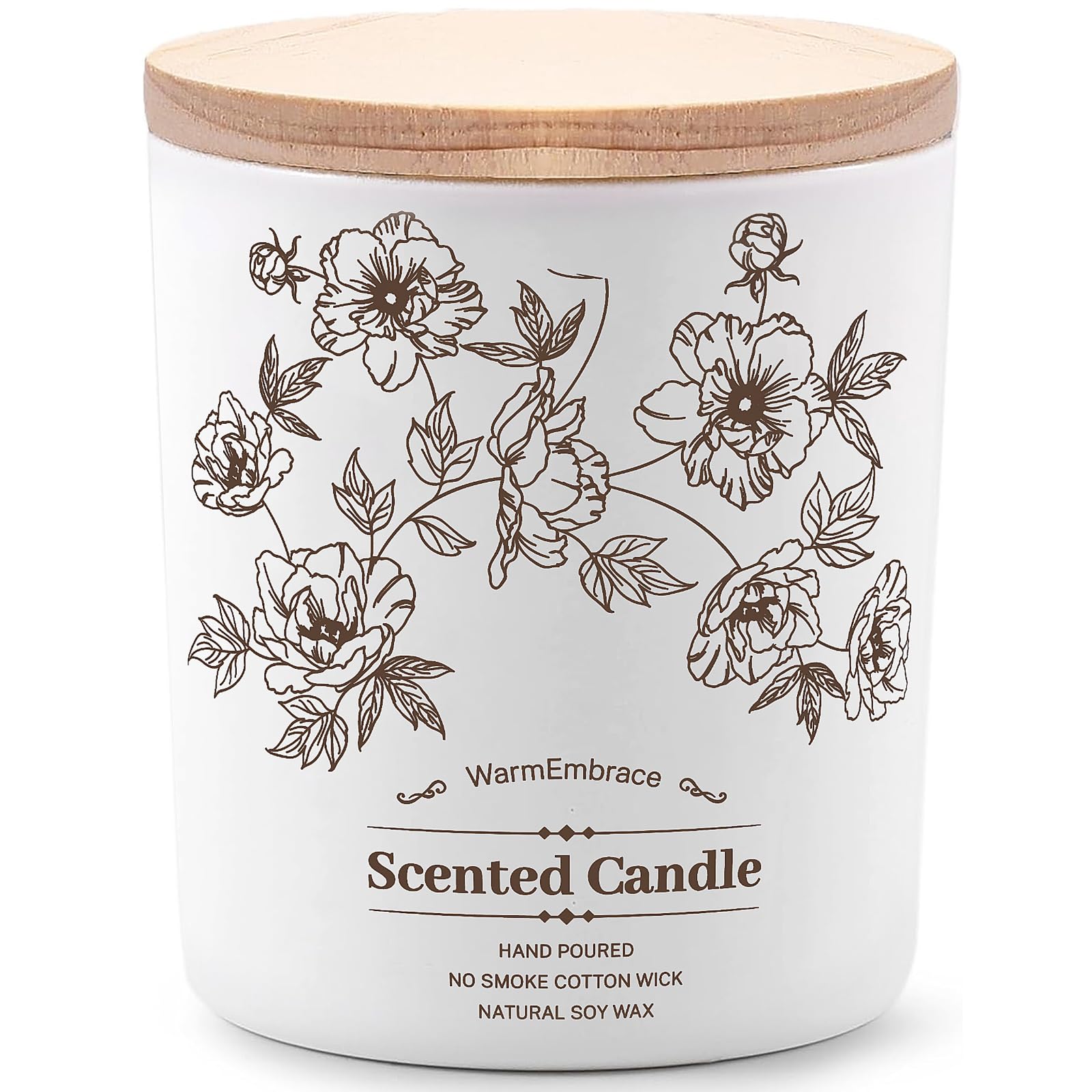 Deluxe Scented Candle for Women & Men, Lavender Soy Wax Candle, 9.2 Oz Jar Candle for Home, Scented-80 Hour Long Lasting Burning, Suitable Present for Thanksgiving, Christmas & Birthday