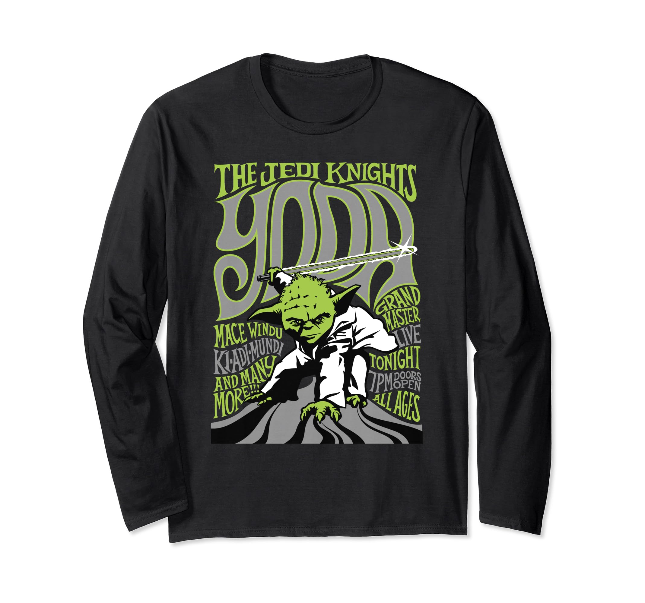 Star Wars Yoda And Jedi Knights Tonight C1 Long Sleeve T-Shirt