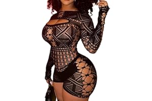 XIUSEMY Woman Lingerie Bodysuit Fishnet Bodystocking hollow out Jumpsuit Bodycon Sexy Romper