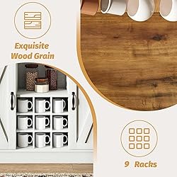 4ever2buy Farmhouse Coffee Bar Cabinet with