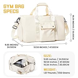 Travel Duffle Bag, Gym Bag with Shoe
