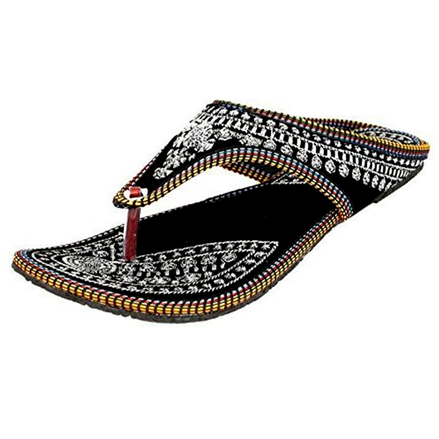 zaiva women and girls synthetic belly and slipper - multicolour (pack of 4)