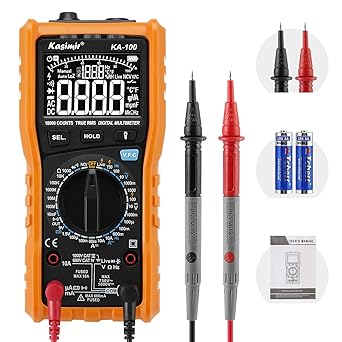 Amazon Kasimir Ka 100 デジタルマルチメーター 電流 電圧 抵抗テスター 温度計 周波数 テスター デジタル 交流 テスター 産業 研究開発用品 通販