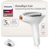 Philips Lumea 7000 Series IPL Hair Removal Device, for Women & Men, Visible Permanent Laser Hair Reduction Done at Home, SenseIQ Technology, Uniquely Curved Attachment for Body, BRI931/03