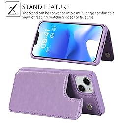 Cavor for iPhone 14 Plus Case Wallet with Card