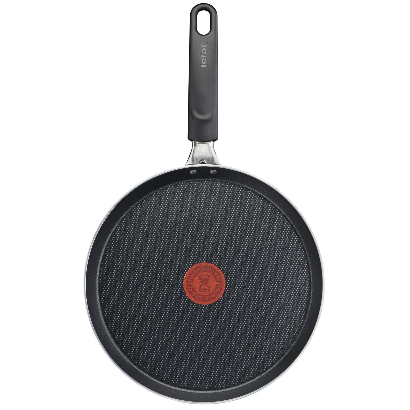 Tefal Easy Cook & Clean Crêpe-Pfanne 25 cm, Pancake Pfanne antihaftbeschichtet, Thermo-Signal bei idealer Brattemperatur, NICHT induktionsgeeignet, Pfannkuchen, Made in France, Schwarz, B5550933 2