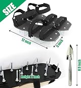 HSLighting Lawn Aerator Shoes with Dual Straps Spiked Sandals Universal Size view 4