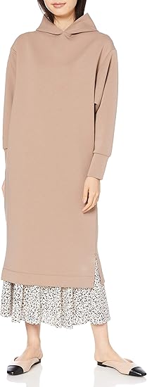 Amazon Co Jp エーシーバイアルファキュービック フードワンピース レディス レディース モカ L 服 ファッション小物