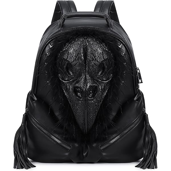 4078 Goth Bag Alien Y2K Backpack Xenomorph Costume Outdoor black Amazon.com: Lyuxhetaokdiq Men and Women PVC 3D Xenomorph  main image 4