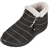 Hxlber Ankle Boots for Women,Warm Fur Lining Comfortable Lightweight Non Slip,Womens Winter Snow Boots for Women