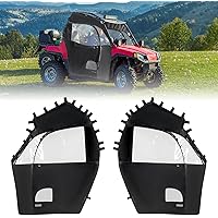 KEMIMOTO UTV Soft Full Door Compatible with Polaris RZR S 800 900 2014, RZR 570 2014-2020, RZR Trail 570 2021-2022 UTV Cab En