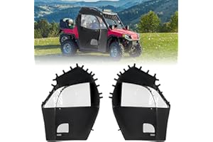 KEMIMOTO UTV Soft Full Door Compatible with Polaris RZR S 800 900 2014, RZR 570 2014-2020, RZR Trail 570 2021-2022 UTV Cab En