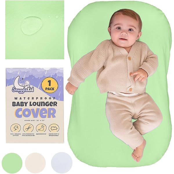Snuggle Me Pucmaoci Organic Waterproof Baby Lounger Covers 100