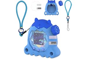 RAWECUD Protective Case for Tamagotchi Paradise Electronic Pet, Silicone Cover for Tamagotchi Paradise with Screen Protector, Hand Strap and Button Cover Protector