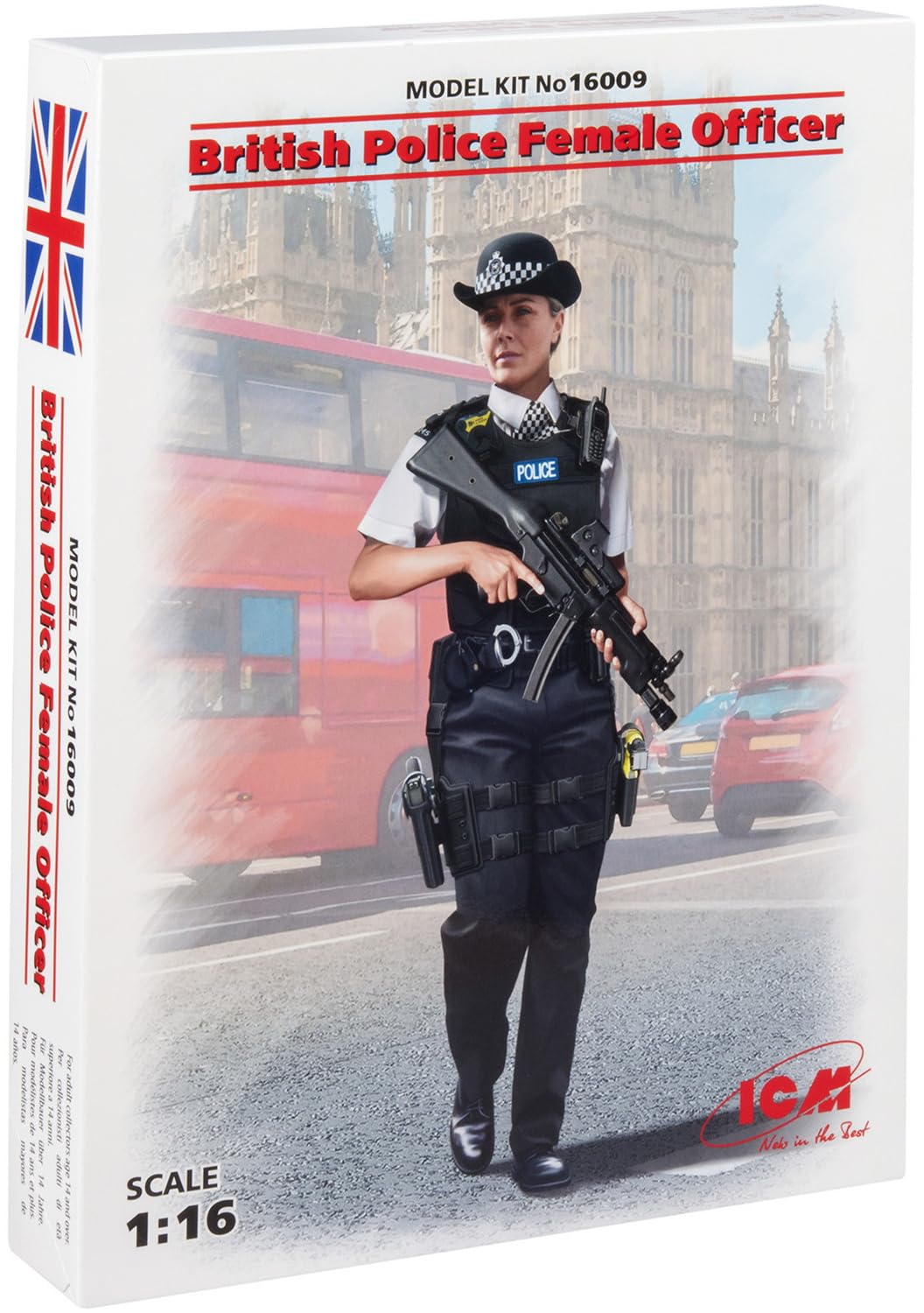 ICM British Police Female Police Officer 1:16 Figure