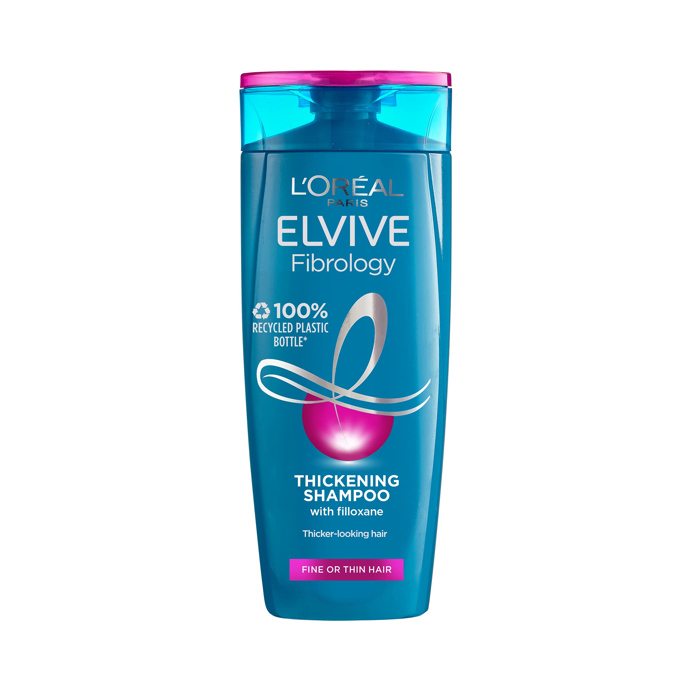 L'Oreal Paris Elvive Fibrology Thickening Shampoo for Thin Hair 400ml,Pack of 6