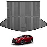 Trunk Cargo Liner Mat Tray fit for Mazda CX-5 2017-2025 All Weather Rear Trunk Carpet Interior CX5 Accessories Waterproof Custom Fit Odorless TPE (Black)