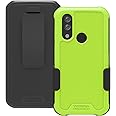 Wireless ProTech Case Compatible with CAT S62. Rotating Belt Clip Holster and Durable Flexible Protective Case Combo (Lime Green)