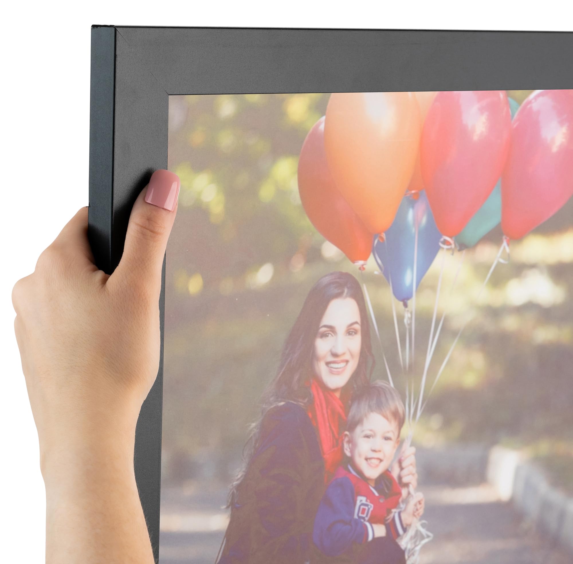 ArtToFrames 6x7 inch Black Picture Frame, 2WOMFRBW72079-6x7