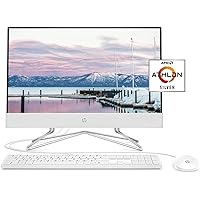 HP 22-inch All-in-One Desktop Computer, AMD Athlon Silver 3050U Processor, 4 GB RAM, 256 GB SSD, Windows 10 Home (22…