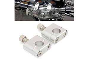 7/8" 22mm Standard HandleBar Handle Fat Bar Riser Mount Clamp Adaptor Universal Motorcycle Pit Dirt Bike Racing ATV CNC
