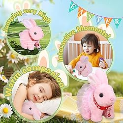 NOLAKMI Easter Bunny Stuffed Animal, Ideal Easter