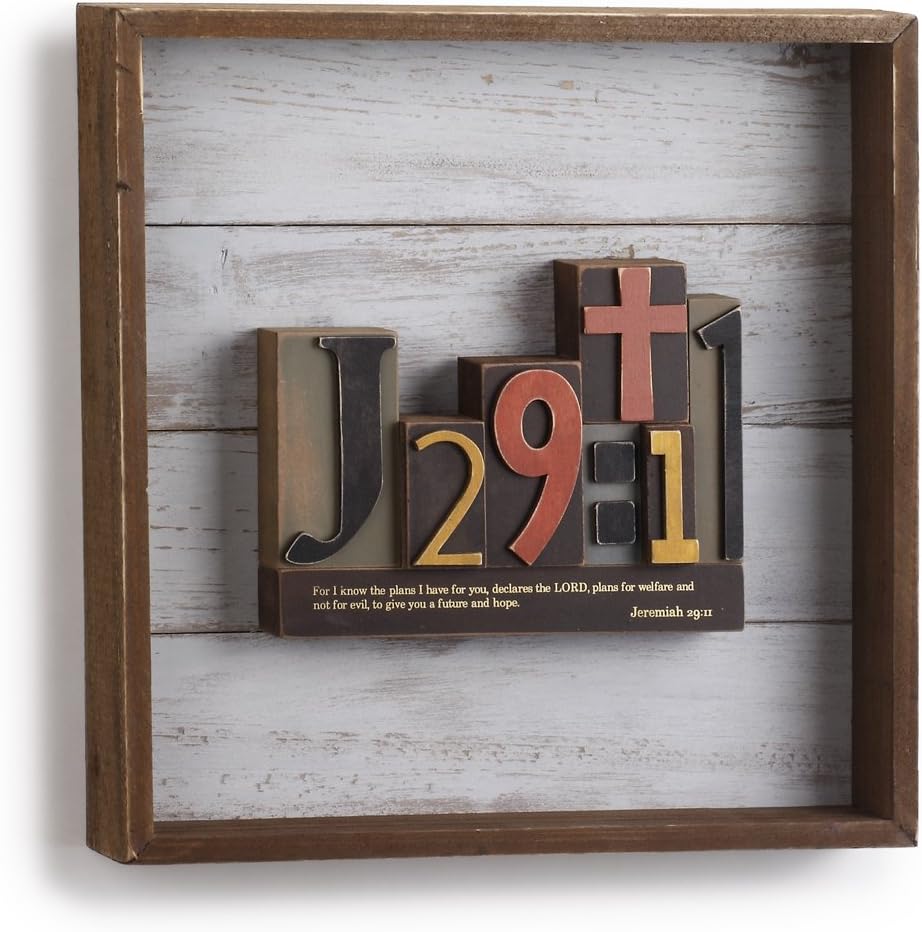 DEMFU Jeremiah 29:11 Wood Wall Art