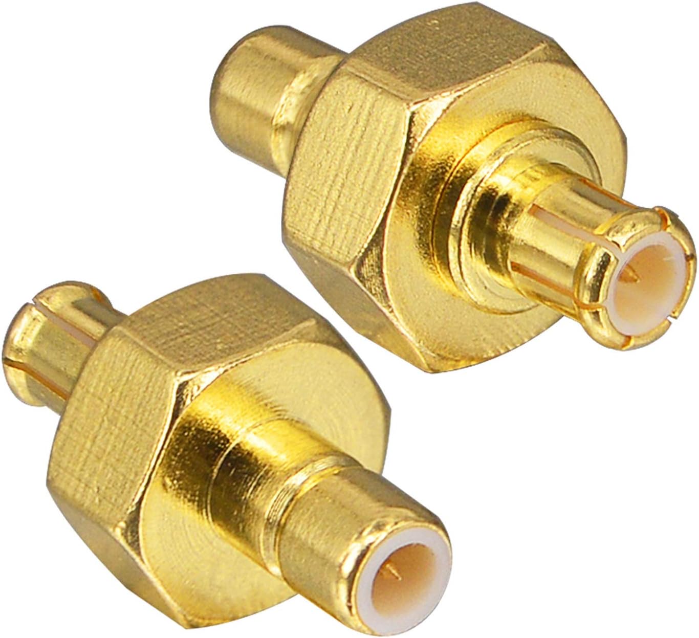 YILIANDUO DAB Aerial Adapter SMB Male to MCX Male Straight Connectors for DAB Radio Antenna RF Cable Car Radio Aerial Extension Pack of 2