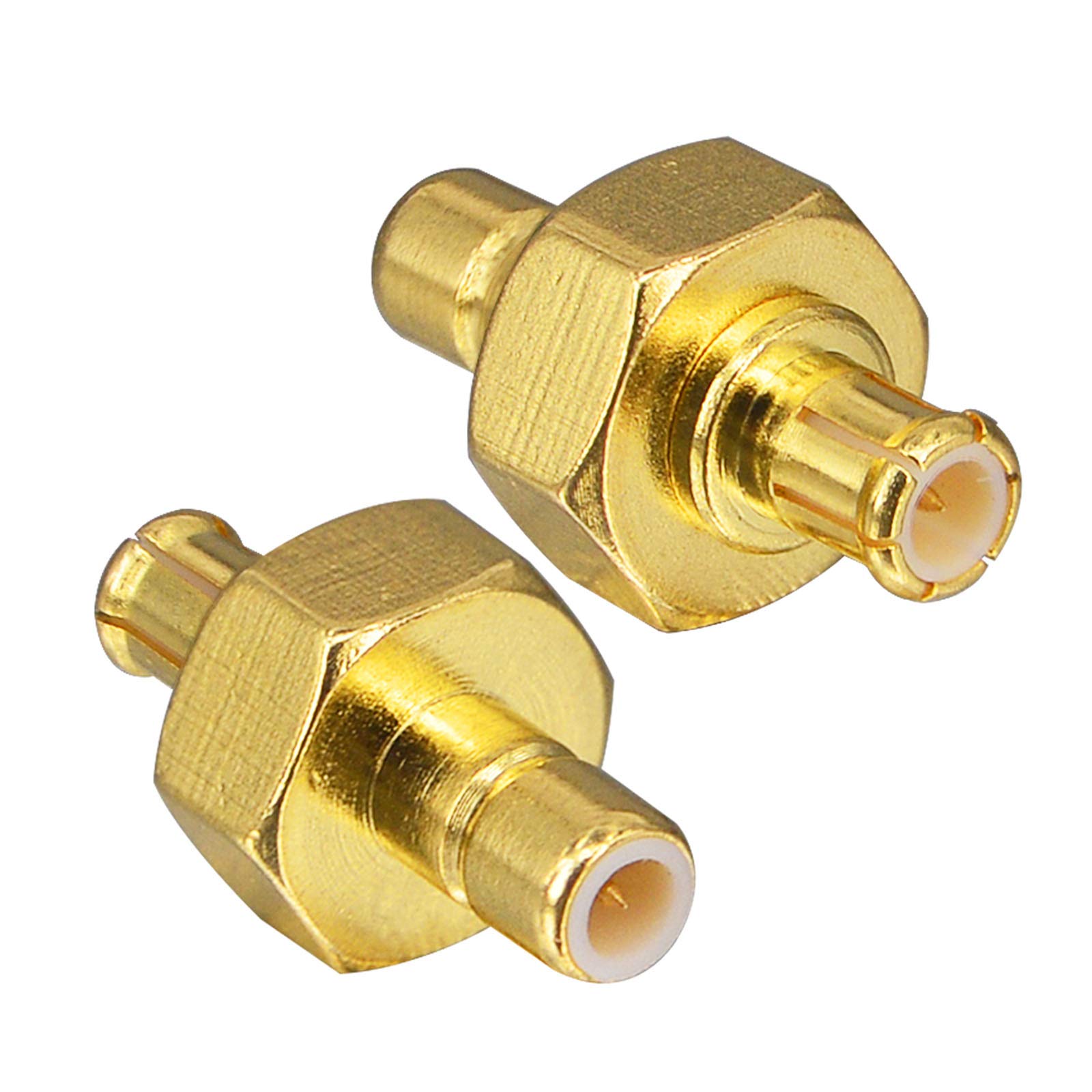 YILIANDUO DAB Aerial Adapter SMB Male to MCX Male Straight Connectors for DAB Radio Antenna RF Cable Car Radio Aerial Extension Pack of 2