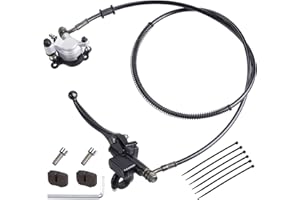 MWMNUN Motor Upgraded Hydraulic Brake System The Left of The 7/8" Handlebars 50 inch Hose Compatible with Mini Bike Baja Doodlebug DB30 Minibikes Go Karts