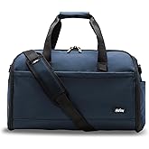 Halfday Convertible 2-in-1 Premium Garment Duffel Weekender Bag 40L | Wrinkle-Free Travel, Hanging Suit Compartment, Shoe Pockets, Trolley Sleeve. Balistic Nylon Carry-On, Pacific